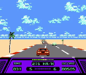 Rad Racer (Europe) screen shot game playing